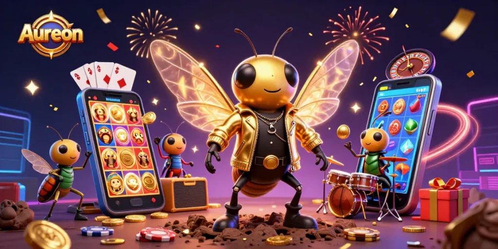 Aureon offers thrilling gaming with animated rock stars and engaging slot games.
