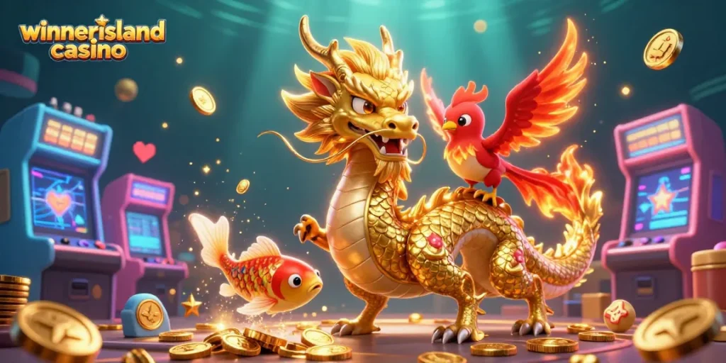Experience thrilling gameplay at winnerislandcasino with vibrant characters and dynamic casino elements.